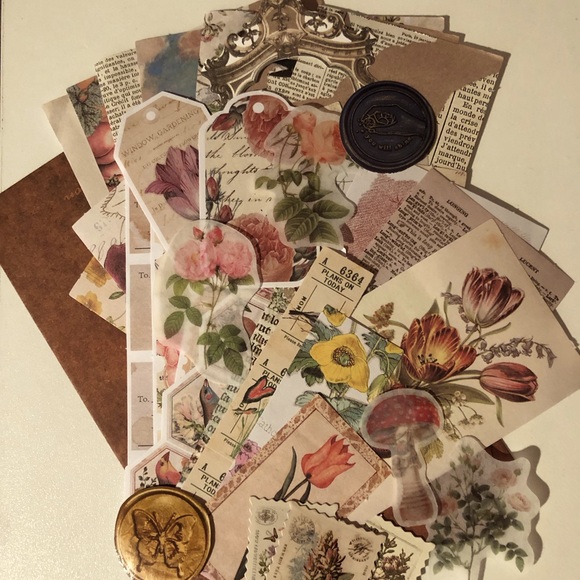 50pc+ Vintage Paper Ephemera - Perfect For Junk Journals/Scrapbooking - Picture 2 of 4